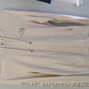 North face long sleeve hoodie size large cream color